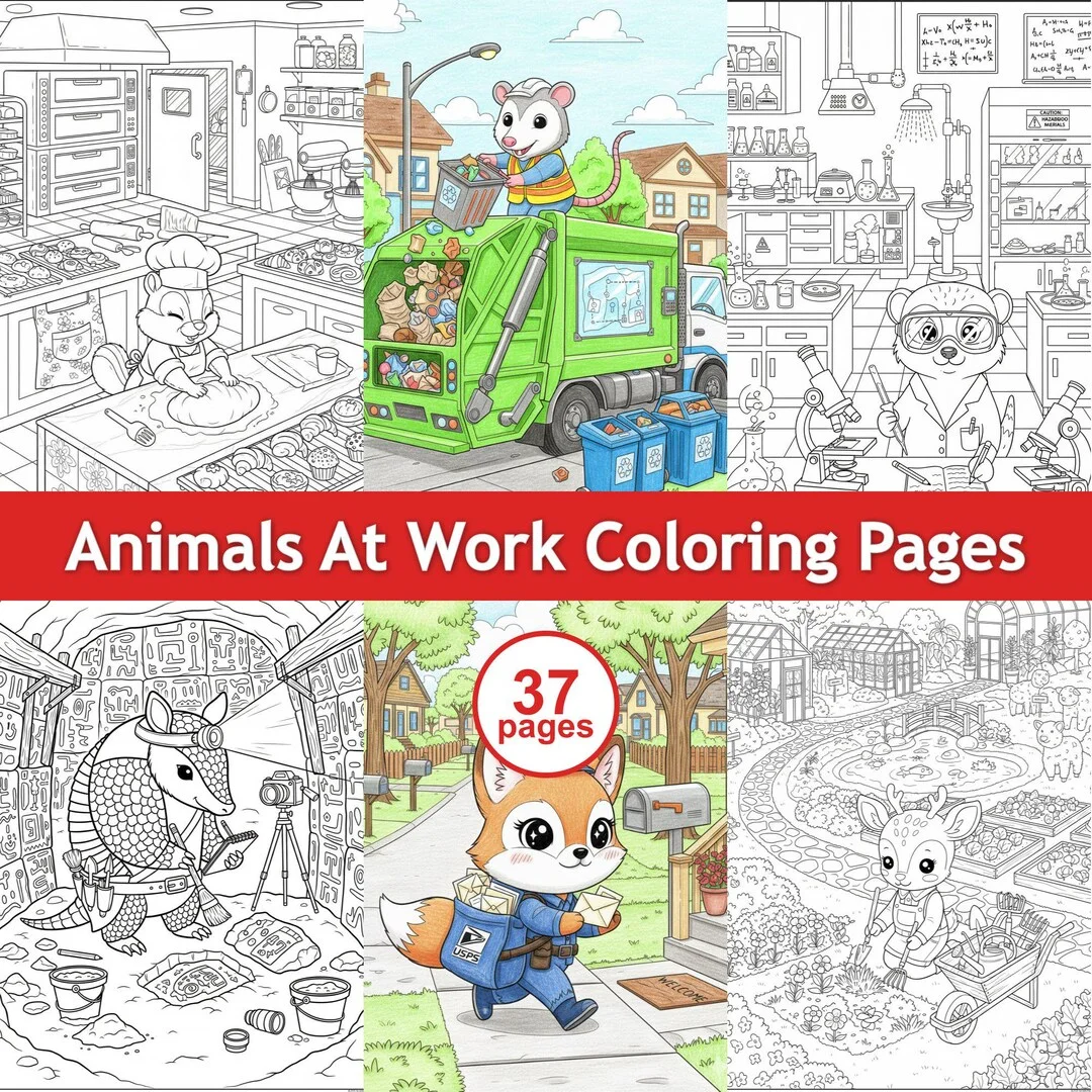 Thumbnail 1 for Kawaii Coloring Pages - Printable PDF
